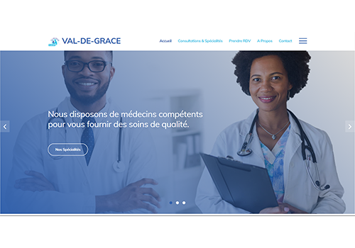 Site Web Val de Grace Calavi